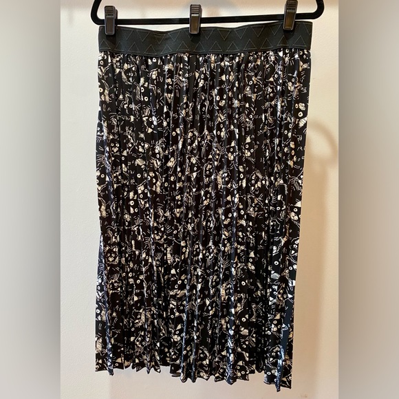 LuLaRoe Skirt Accordion Pleated Jill Skirt Large CAT FACES!! EUC 🐈⬛ - Picture 2 of 6